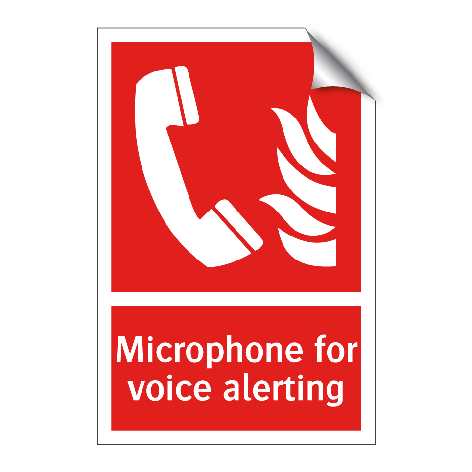 Microphone for voice alerting