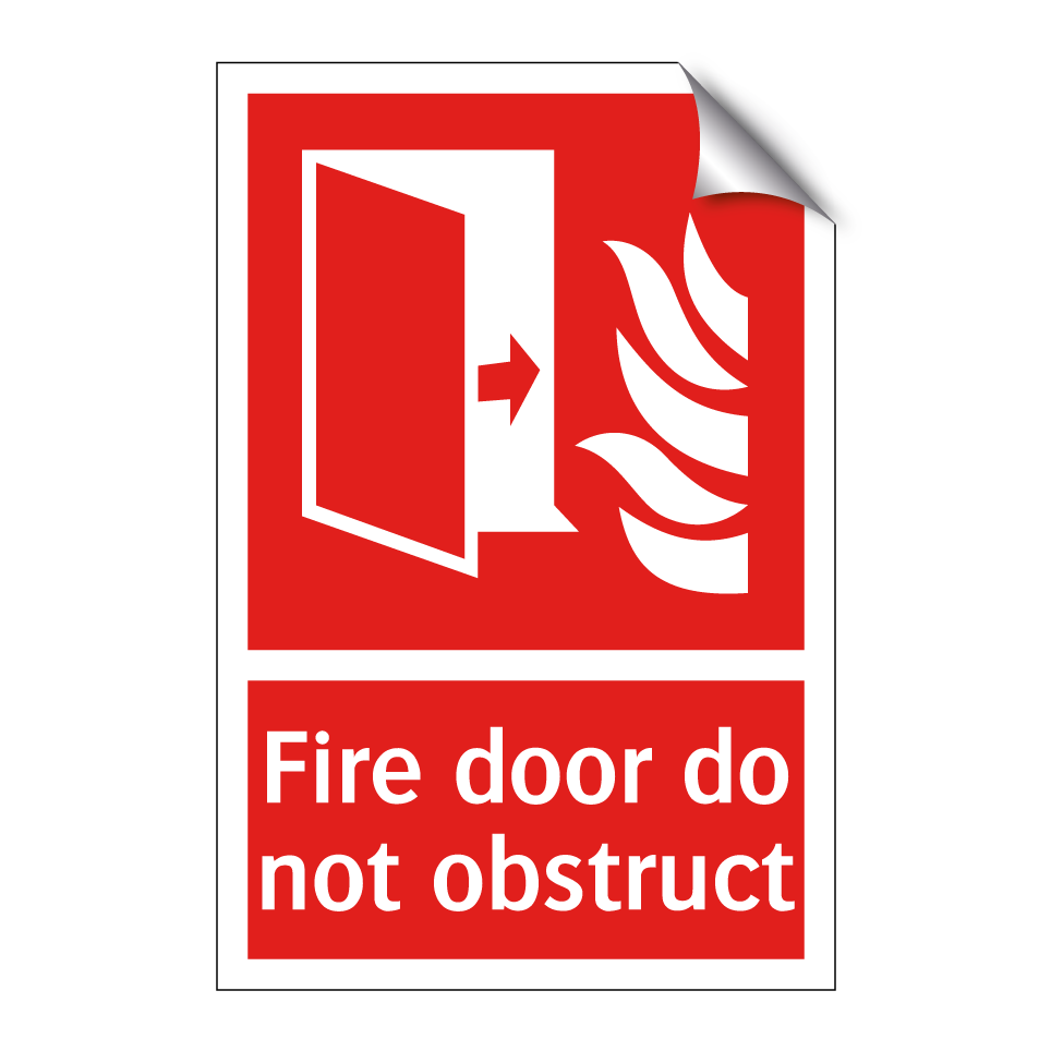 Fire door do not obstruct