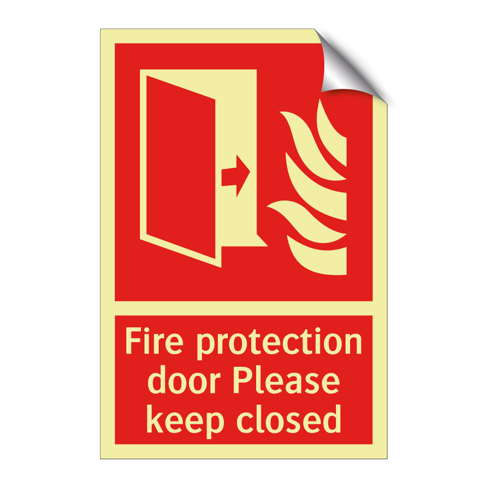 Fire protection door Please keep closed