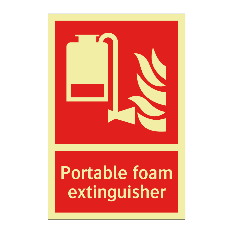 Portable foam extinguisher