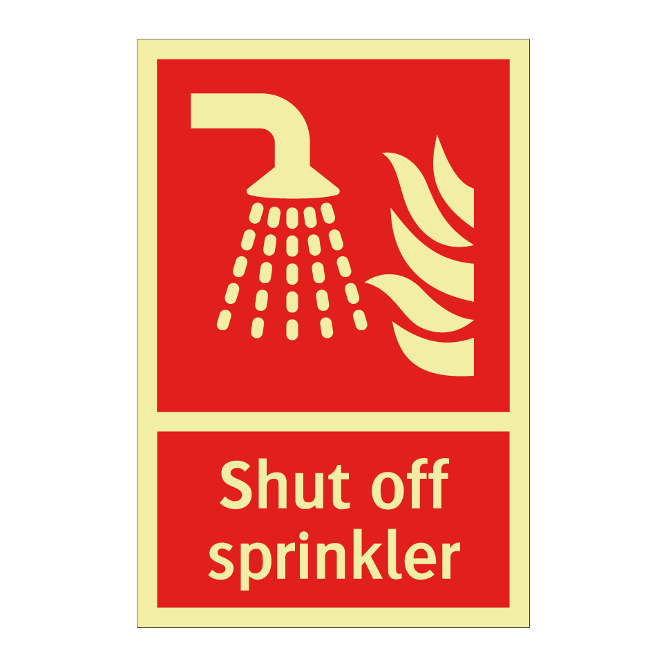 Shut off sprinkler