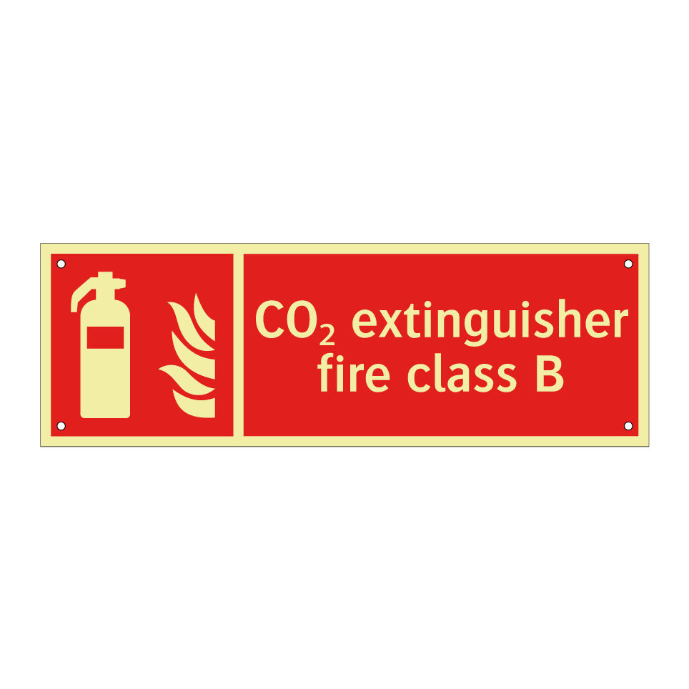 CO₂ extinguisher fire class B