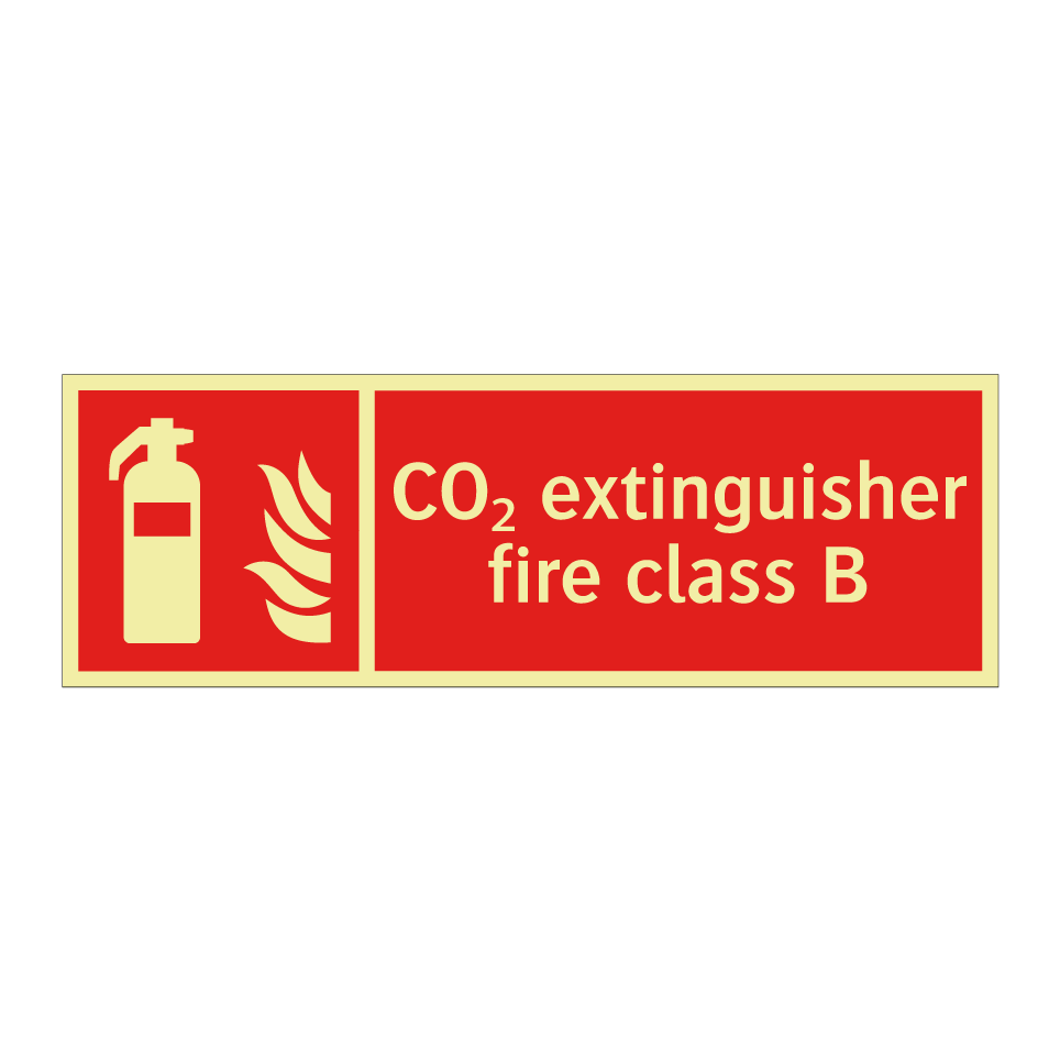 CO₂ extinguisher fire class B