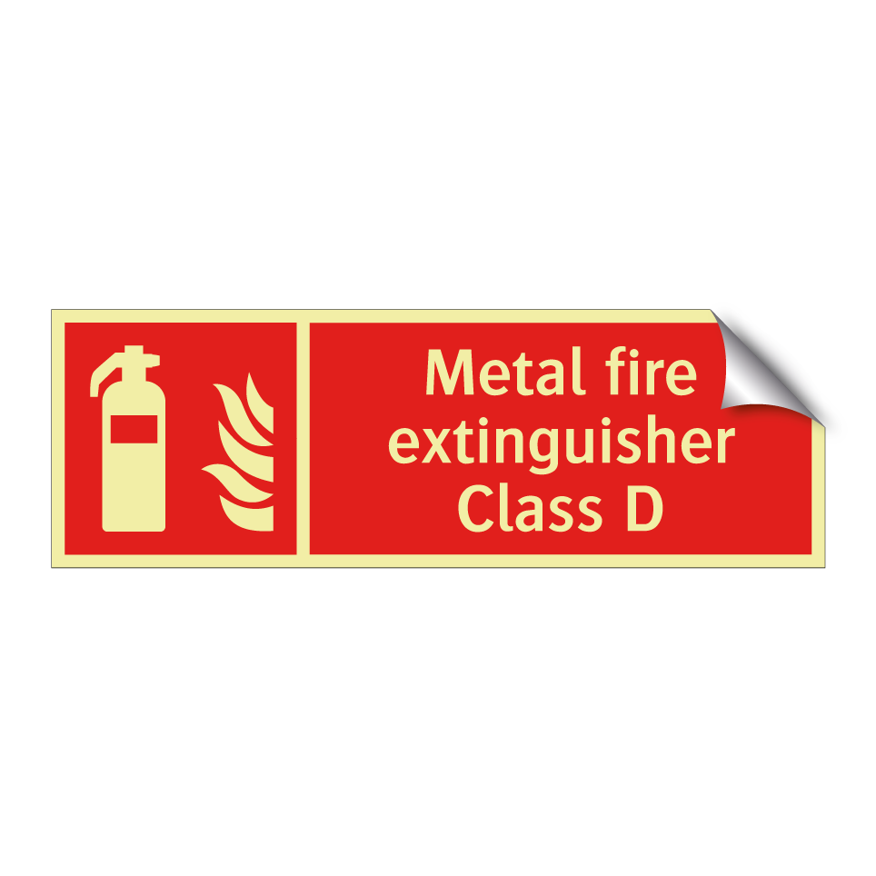 Metal fire extinguisher Class D