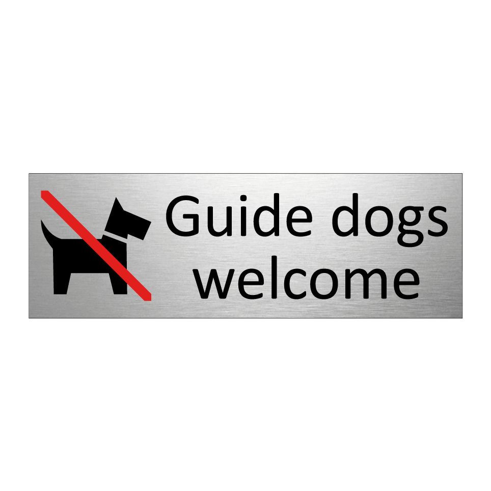 Guide dogs welcome