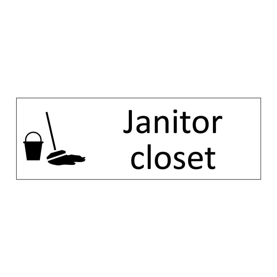Janitor closet
