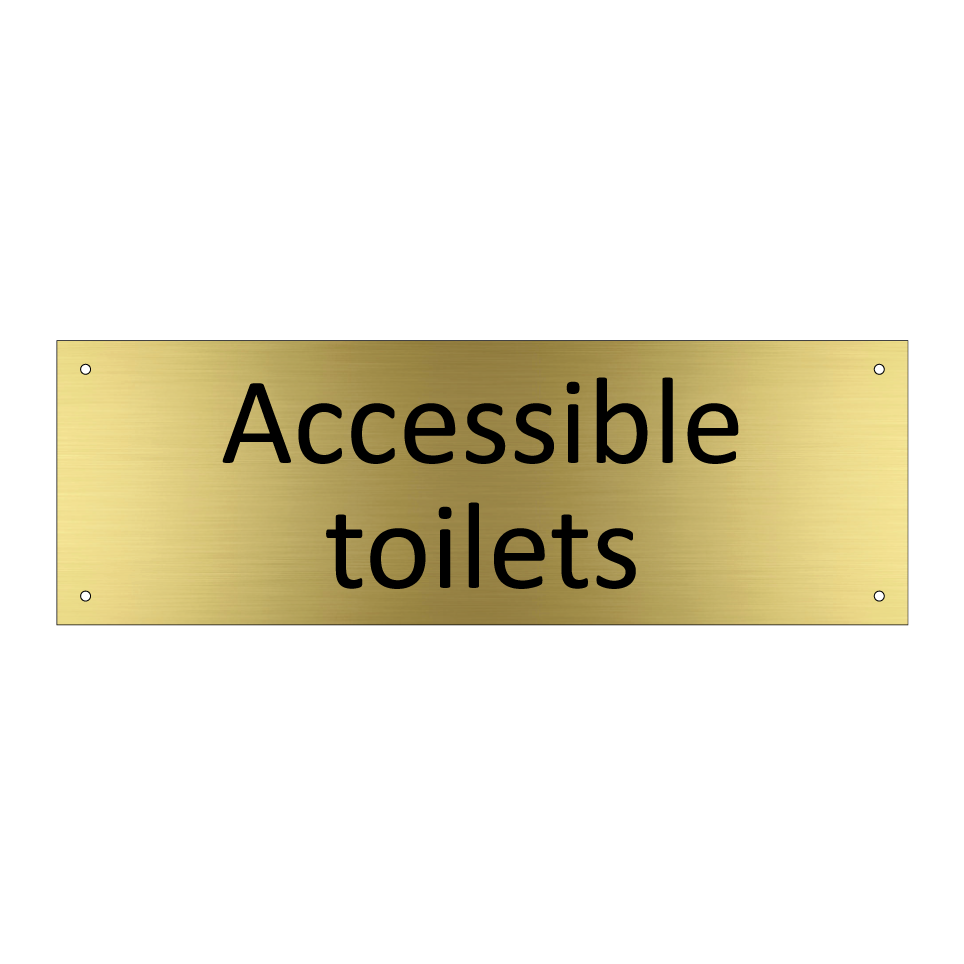 Accessible toilets