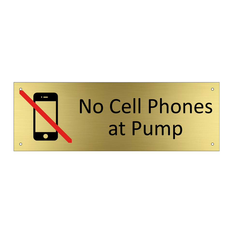 No Cell Phones at Pump