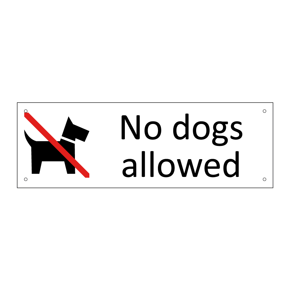 No dogs allowed