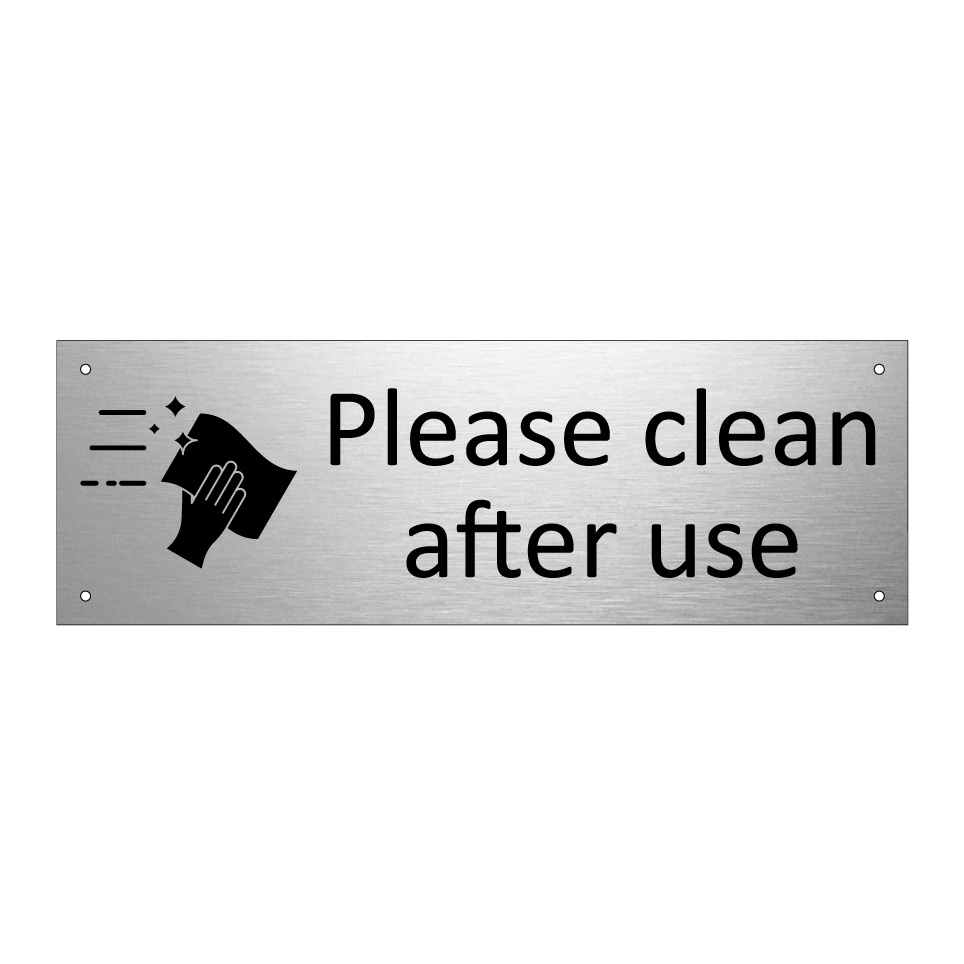 Please clean after use