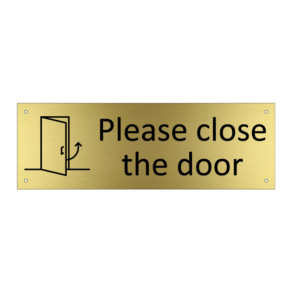 Please close the door