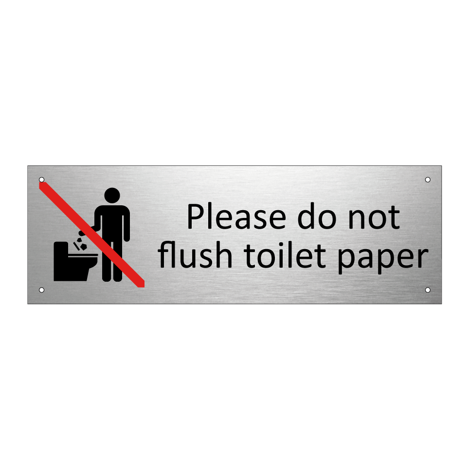 Please do not flush toilet paper
