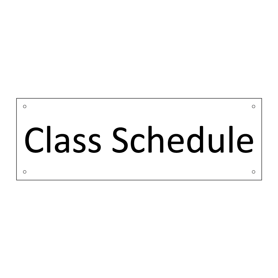 Class Schedule