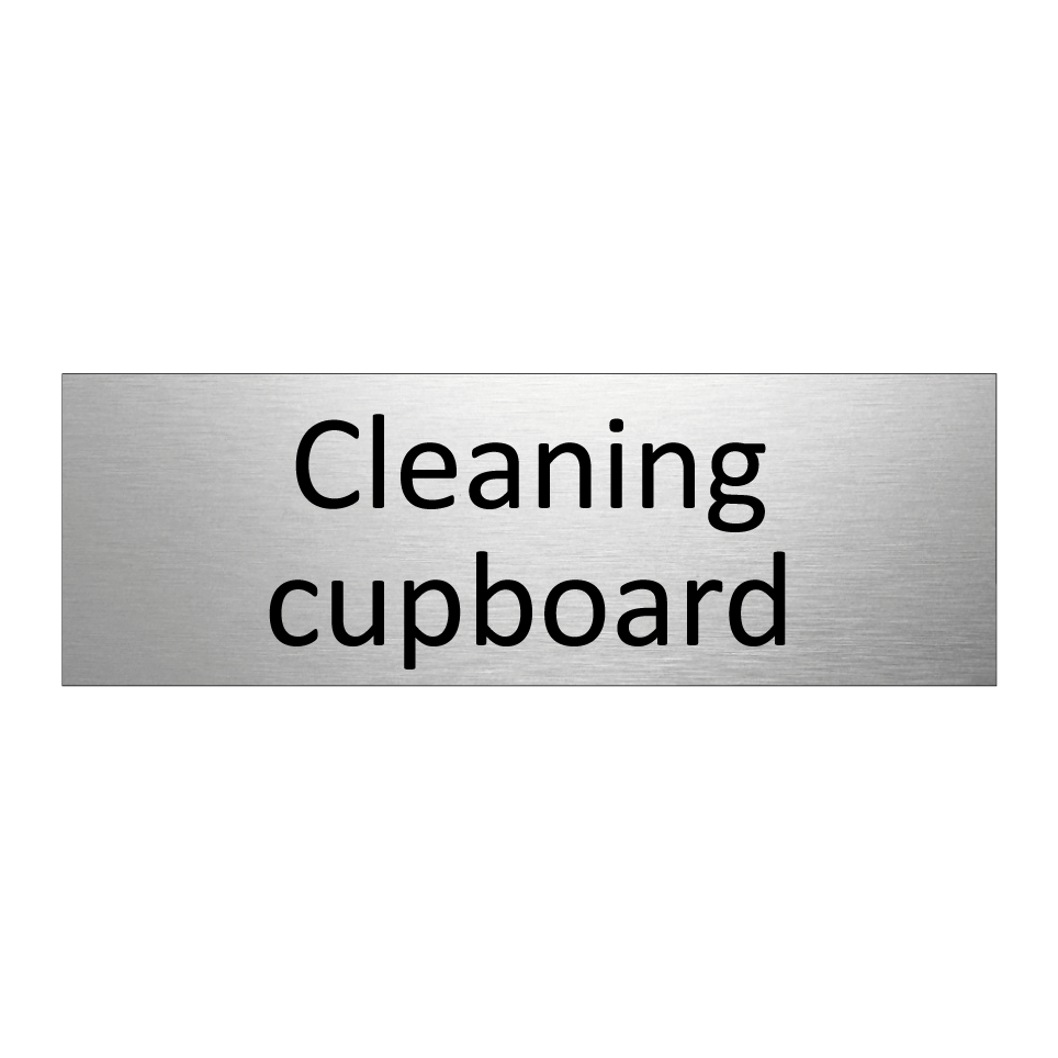 Cleaning cupboard