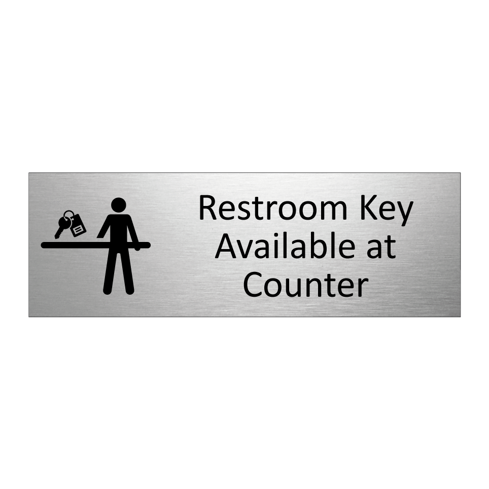 Restroom Key Available at Counter