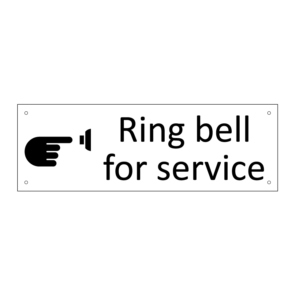 Ring bell for service