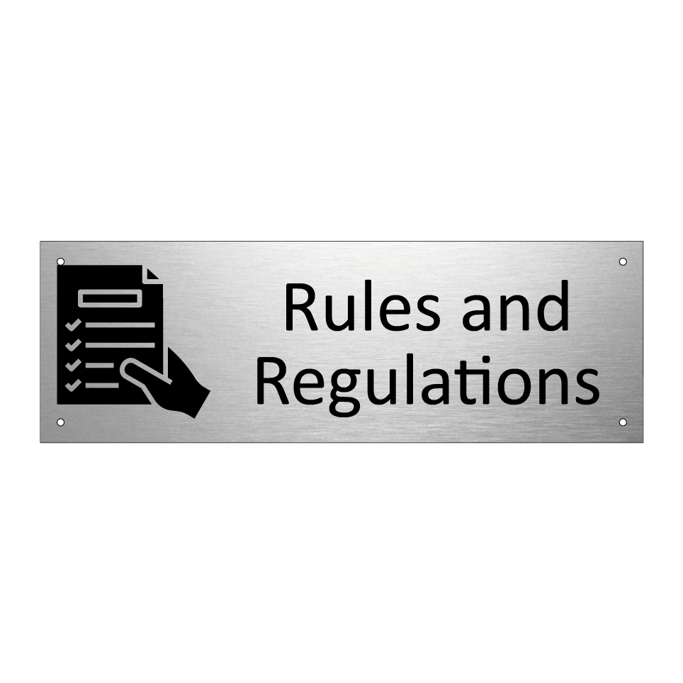 Rules and Regulations