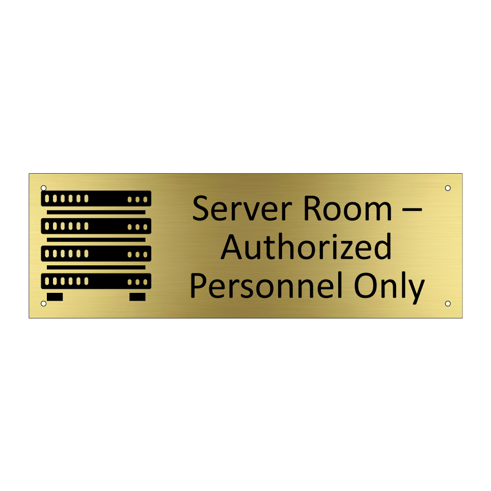 Server Room – Authorized Personnel Only