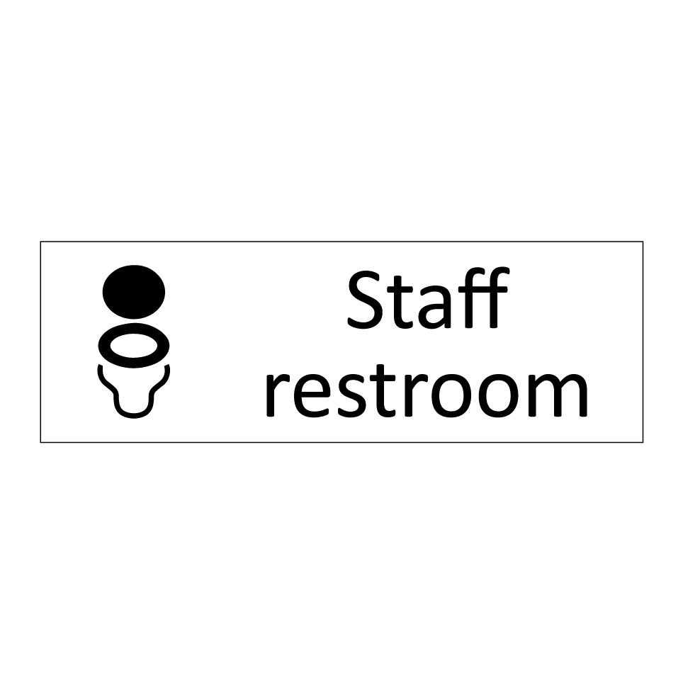 Staff restroom