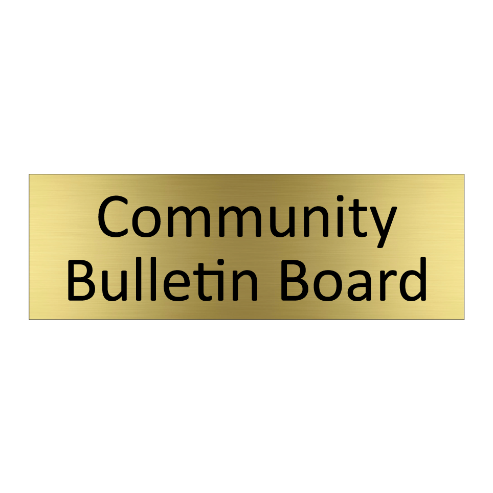 Community Bulletin Board