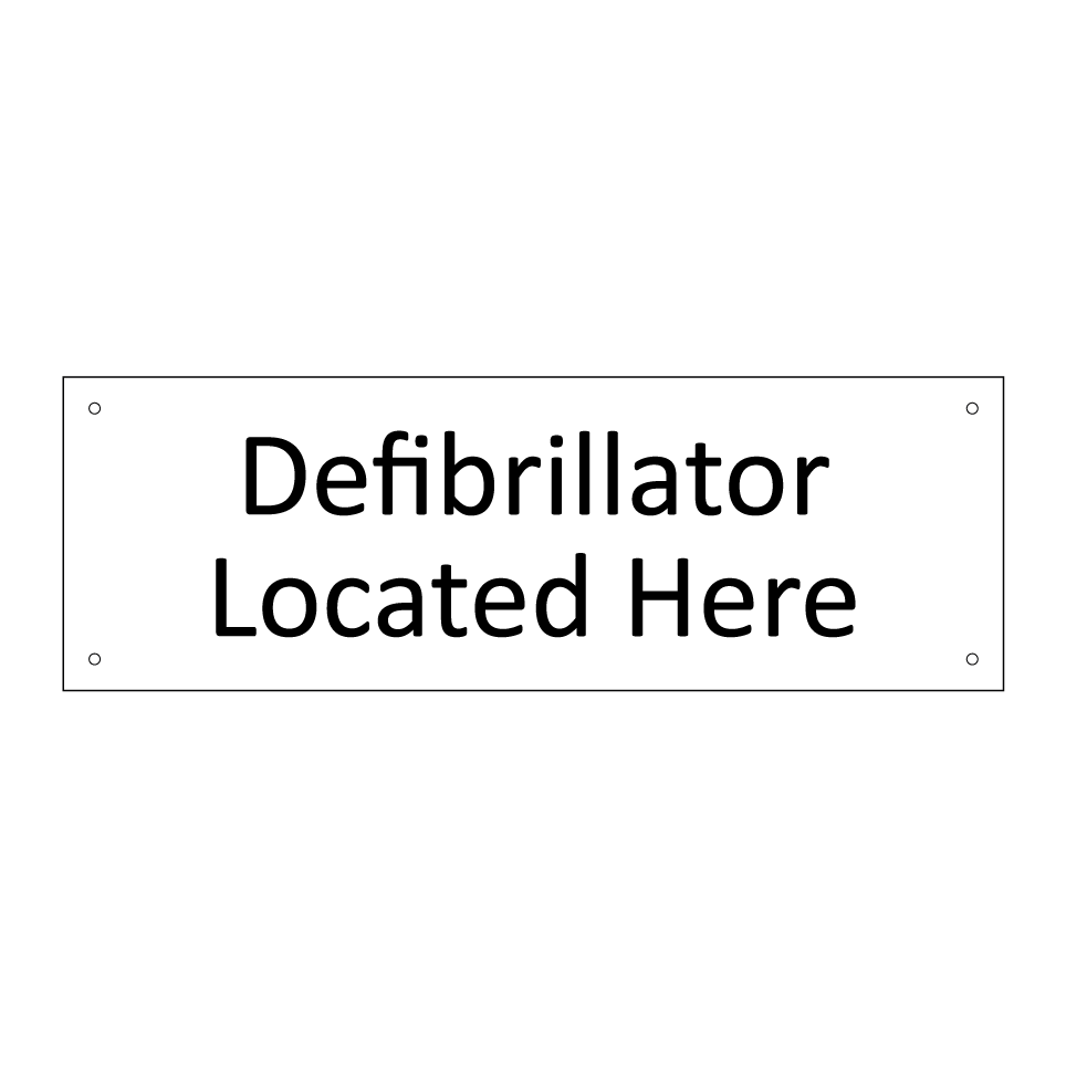Defibrillator Located Here