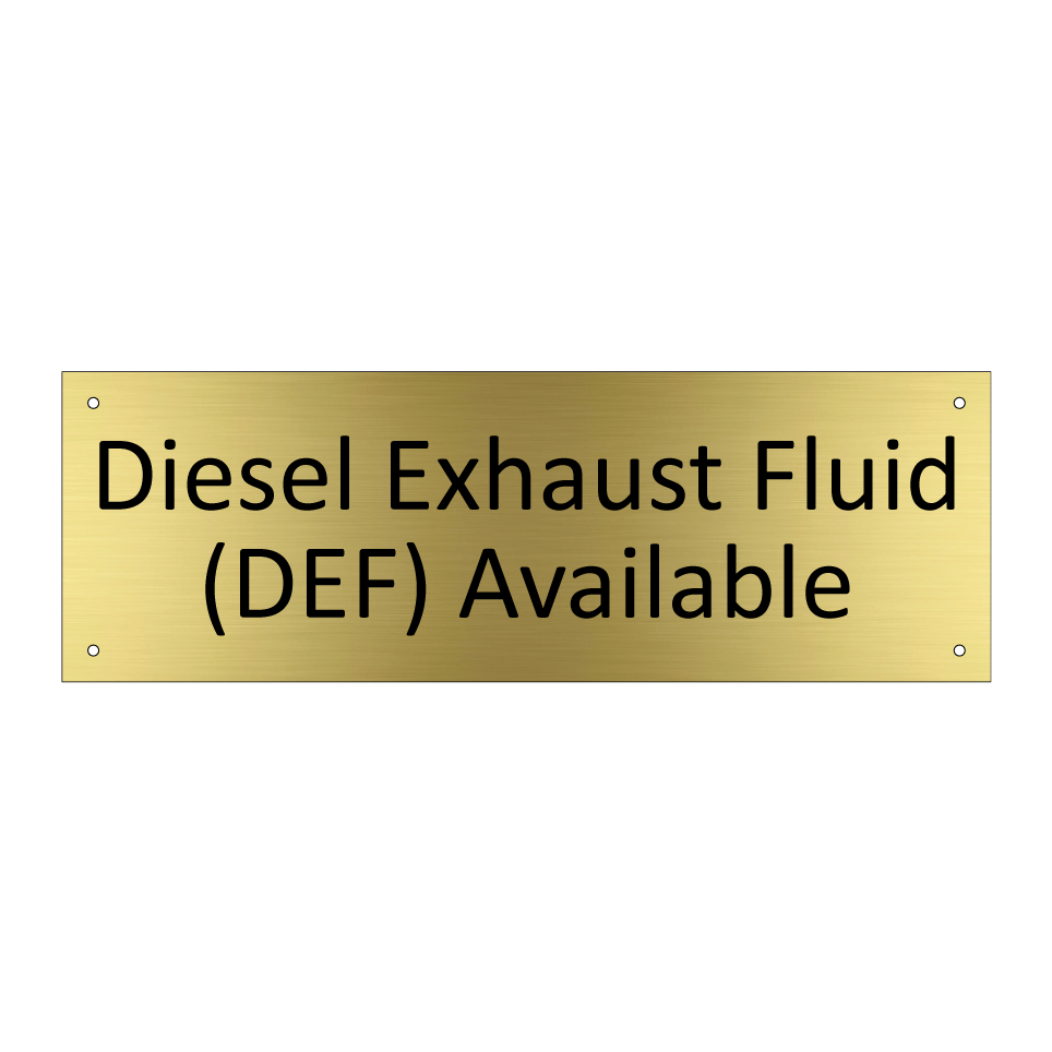 Diesel Exhaust Fluid (DEF) Available