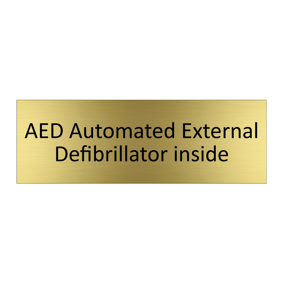 AED Automated External Defibrillator inside