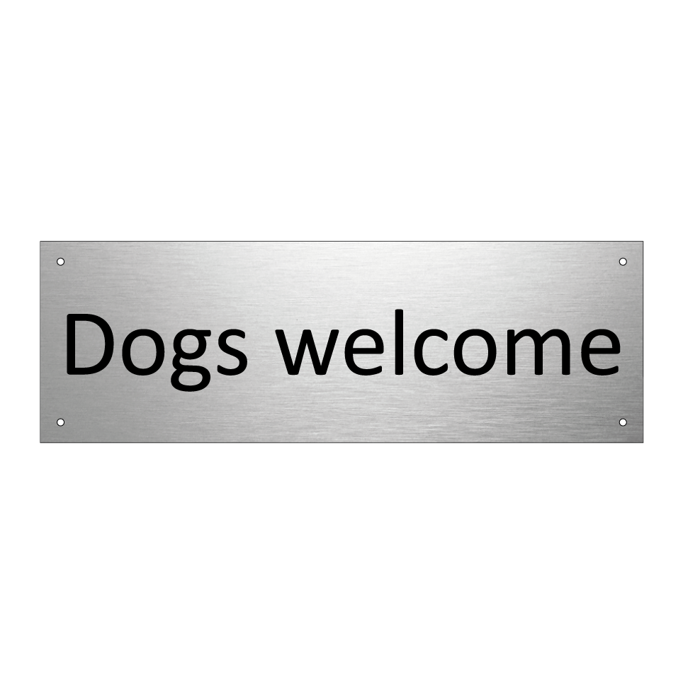Dogs welcome