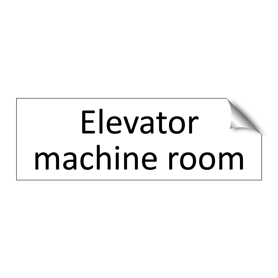 Elevator machine room