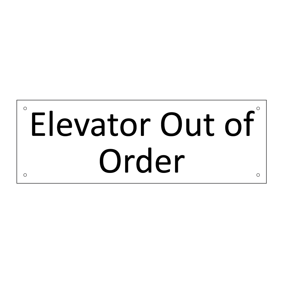 Elevator Out of Order