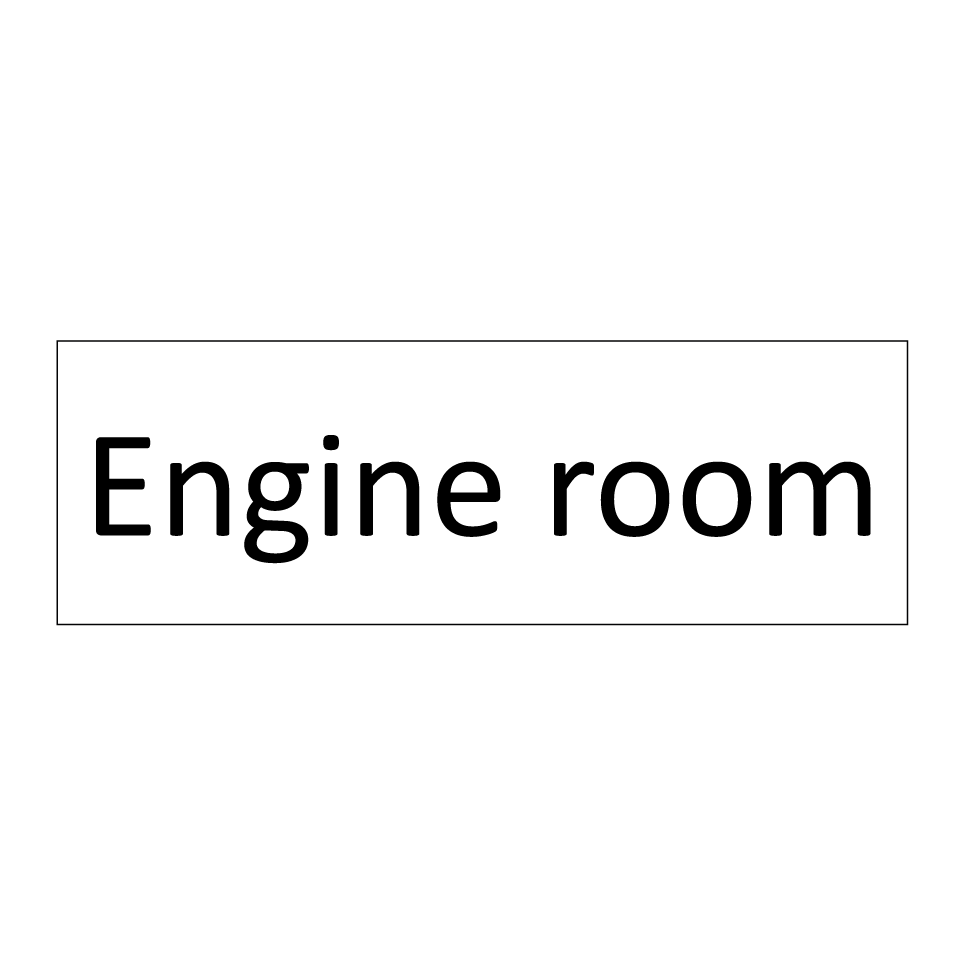 Engine room
