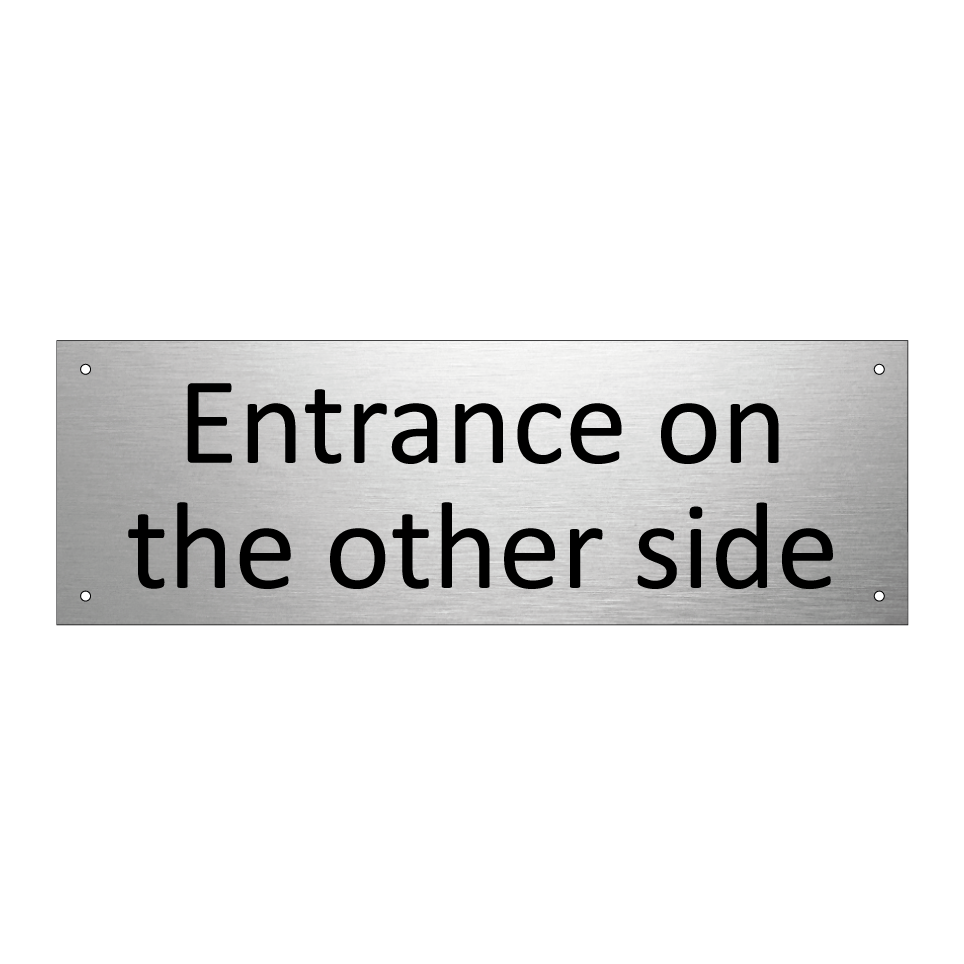 Entrance on the other side