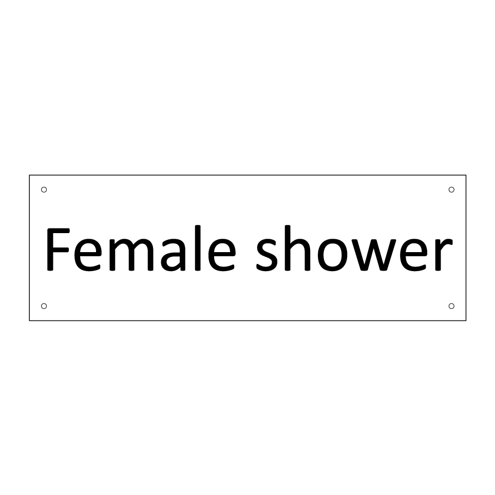 Female shower