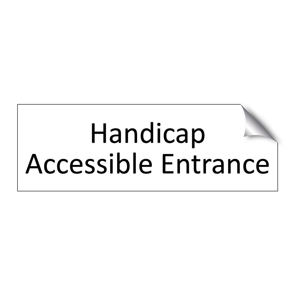 Handicap Accessible Entrance