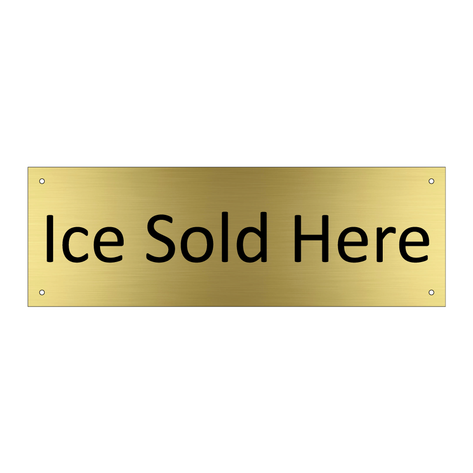Ice Sold Here