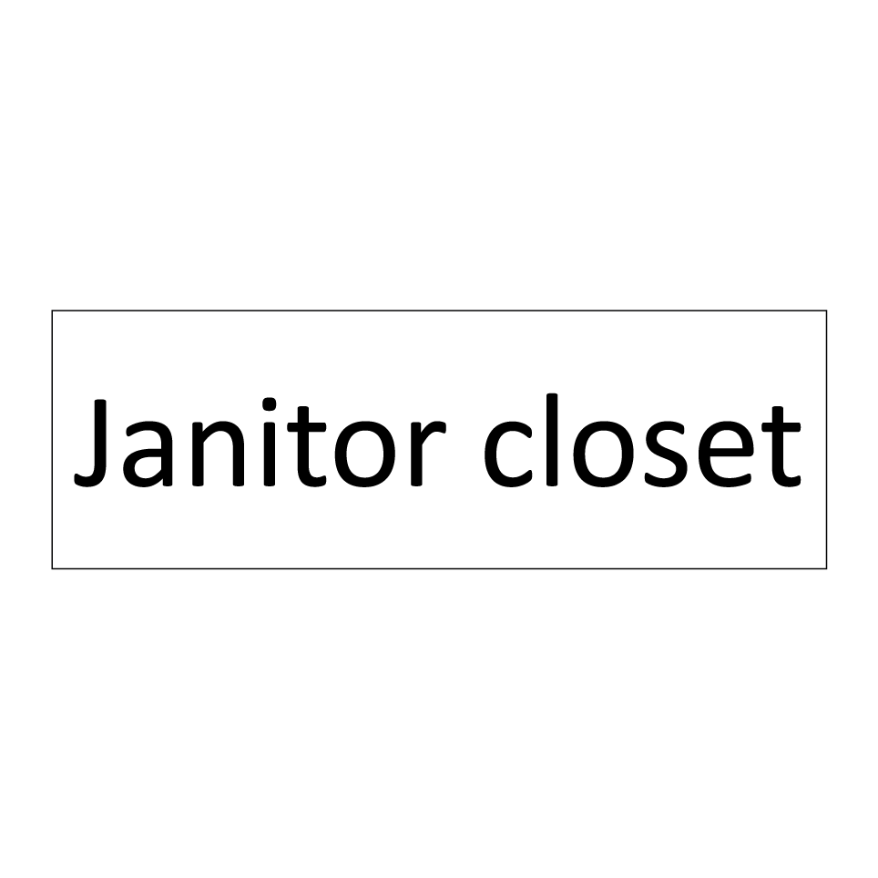 Janitor closet