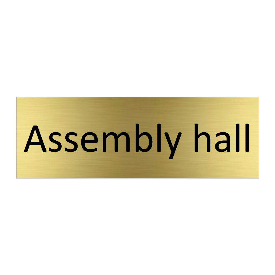 Assembly hall