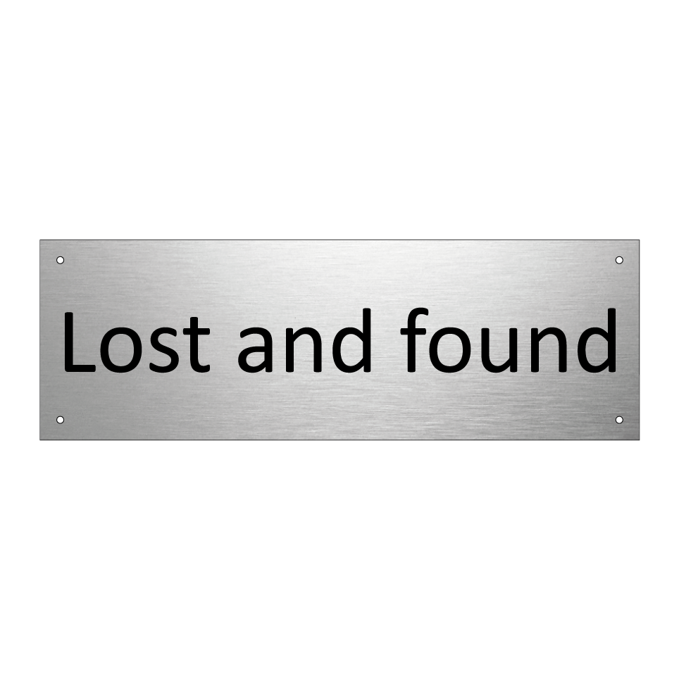 Lost and found