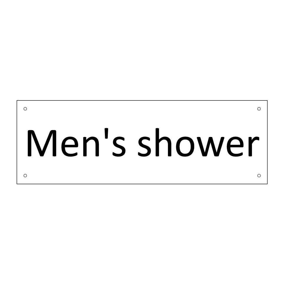 Men's shower