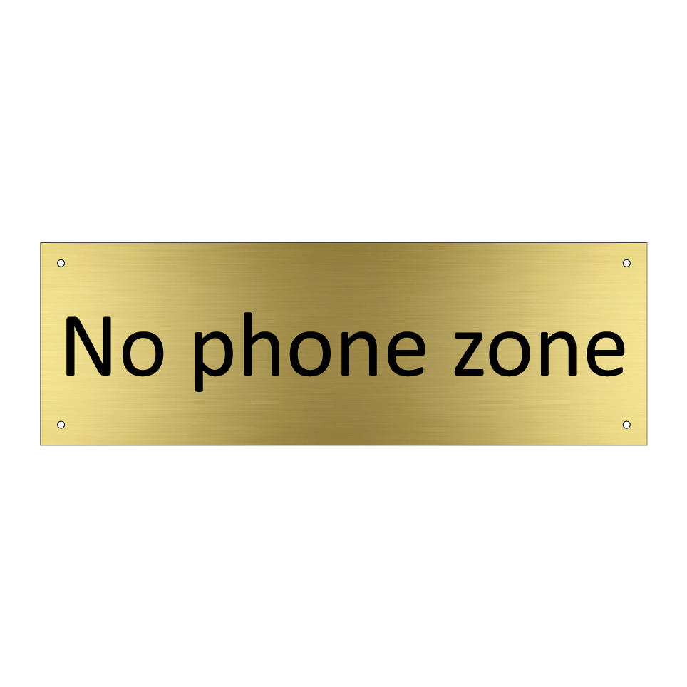 No phone zone