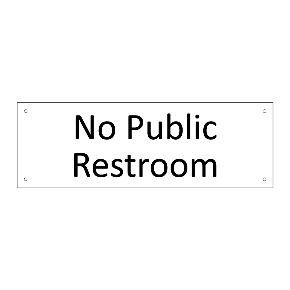 No Public Restroom