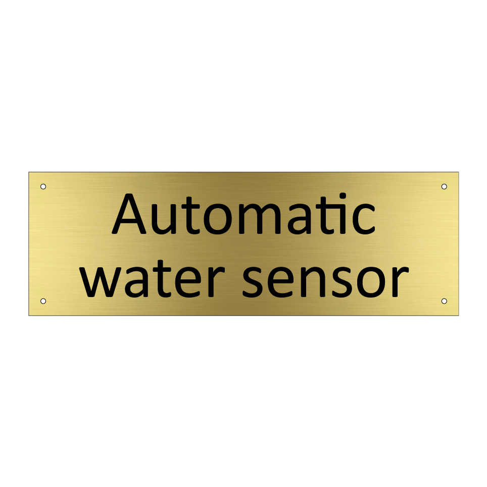 Automatic water sensor