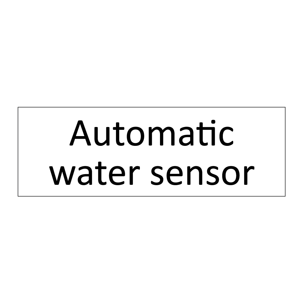 Automatic water sensor