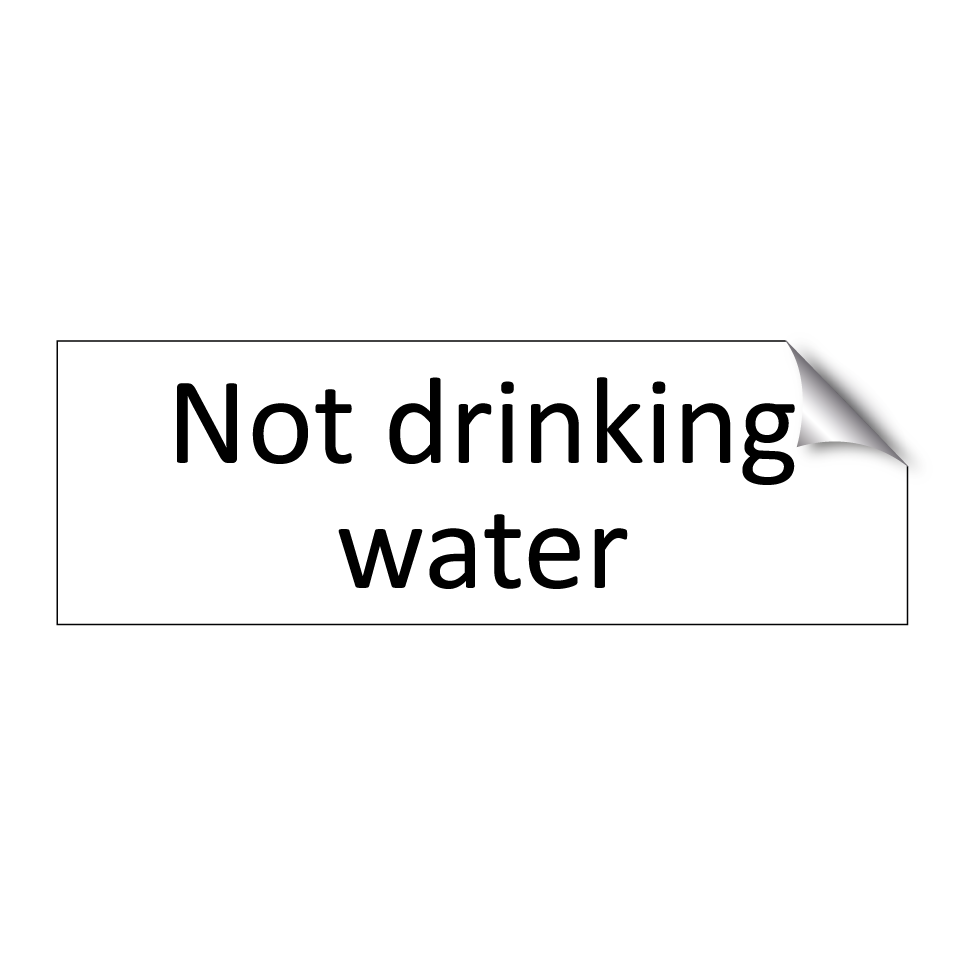 Not drinking water