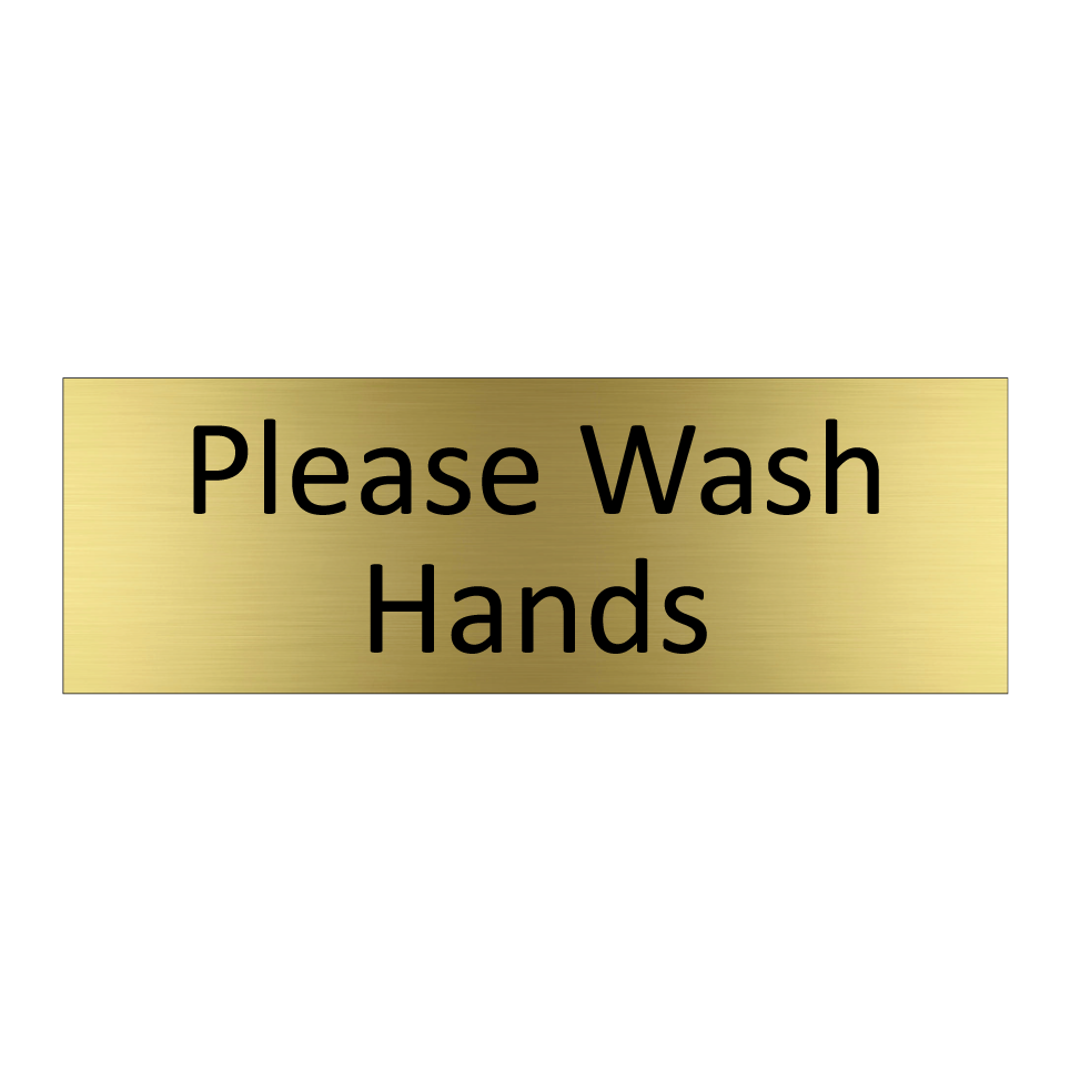 Please Wash Hands