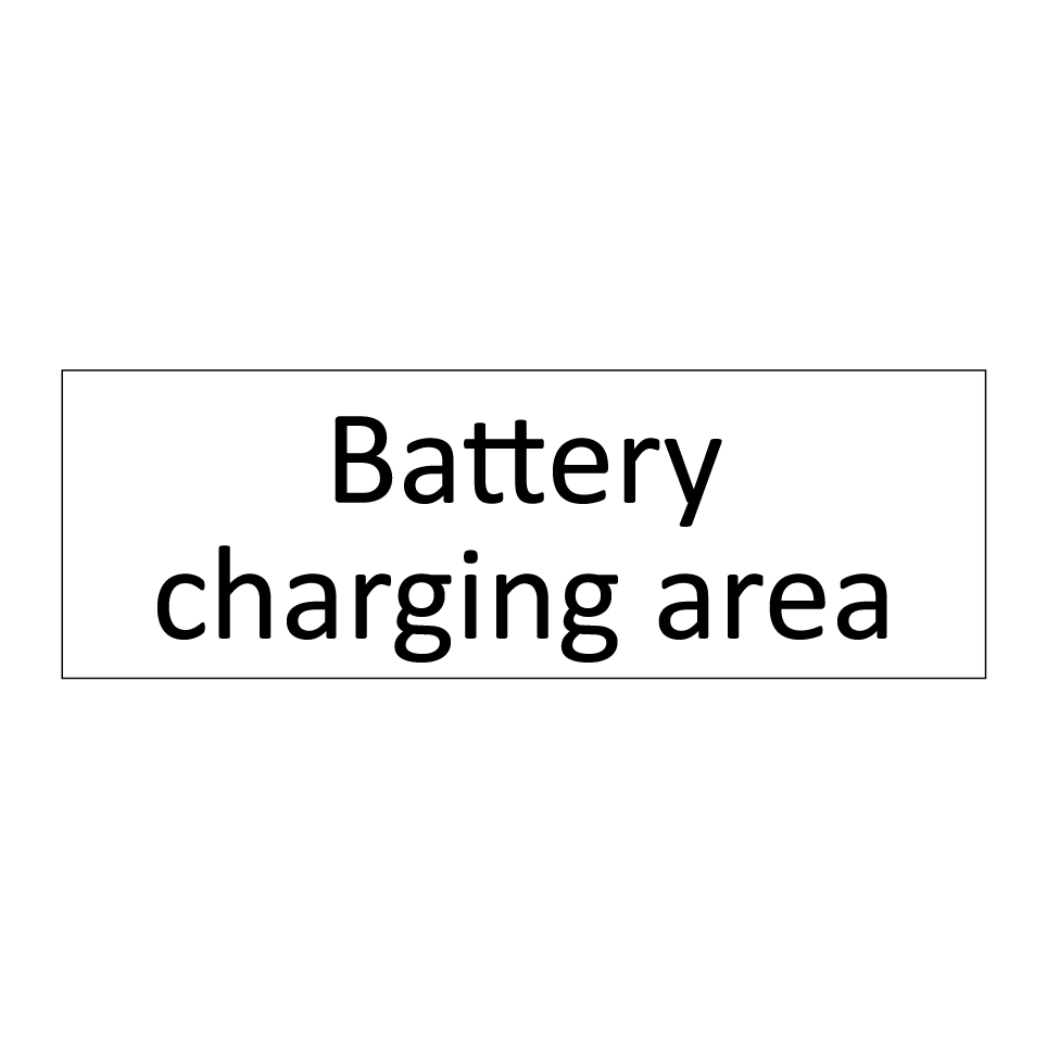 Battery charging area