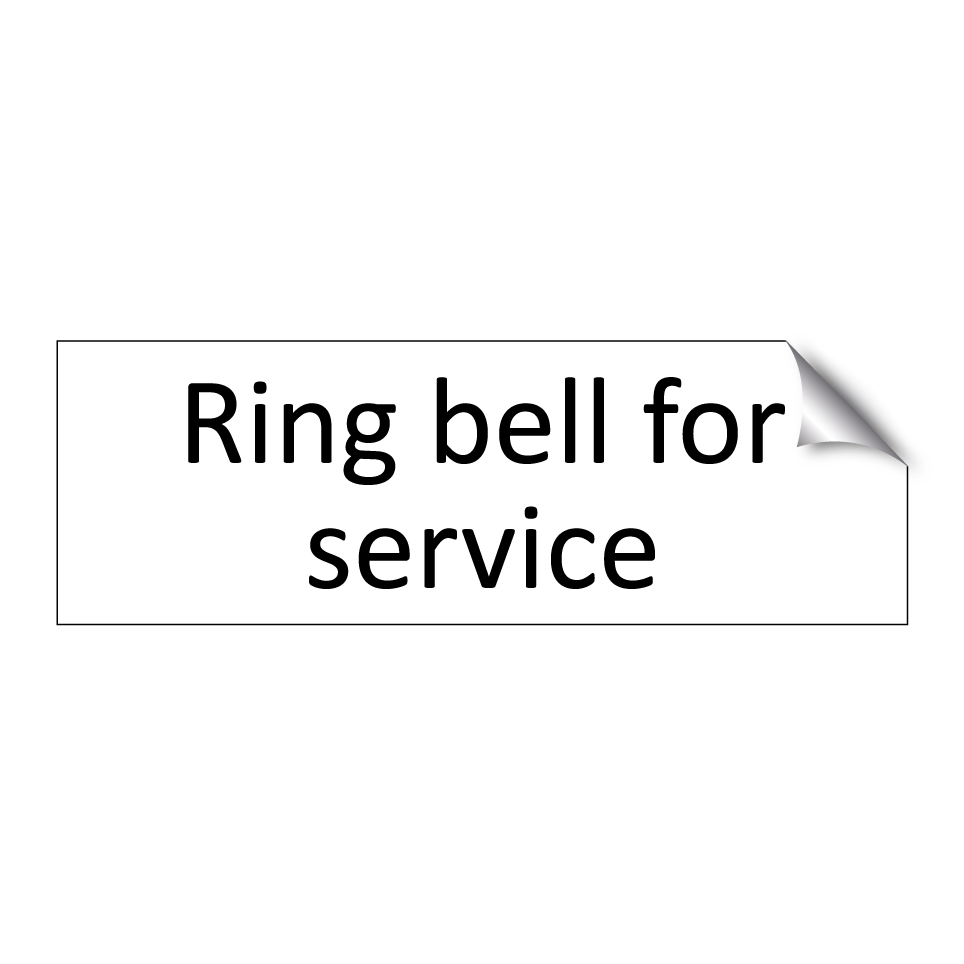 Ring bell for service