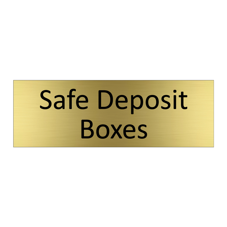 Safe Deposit Boxes