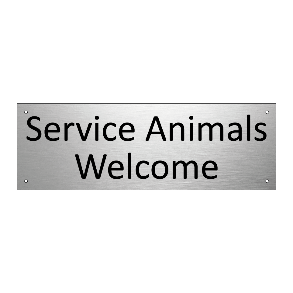 Service Animals Welcome