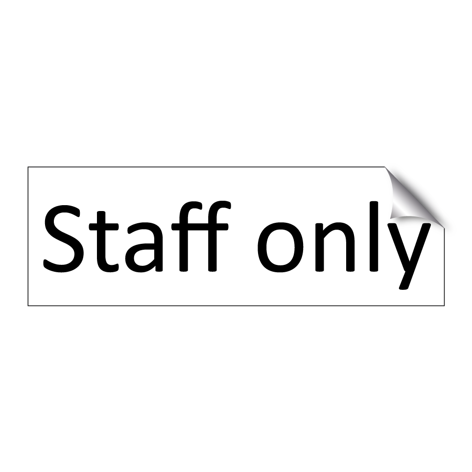 Staff only